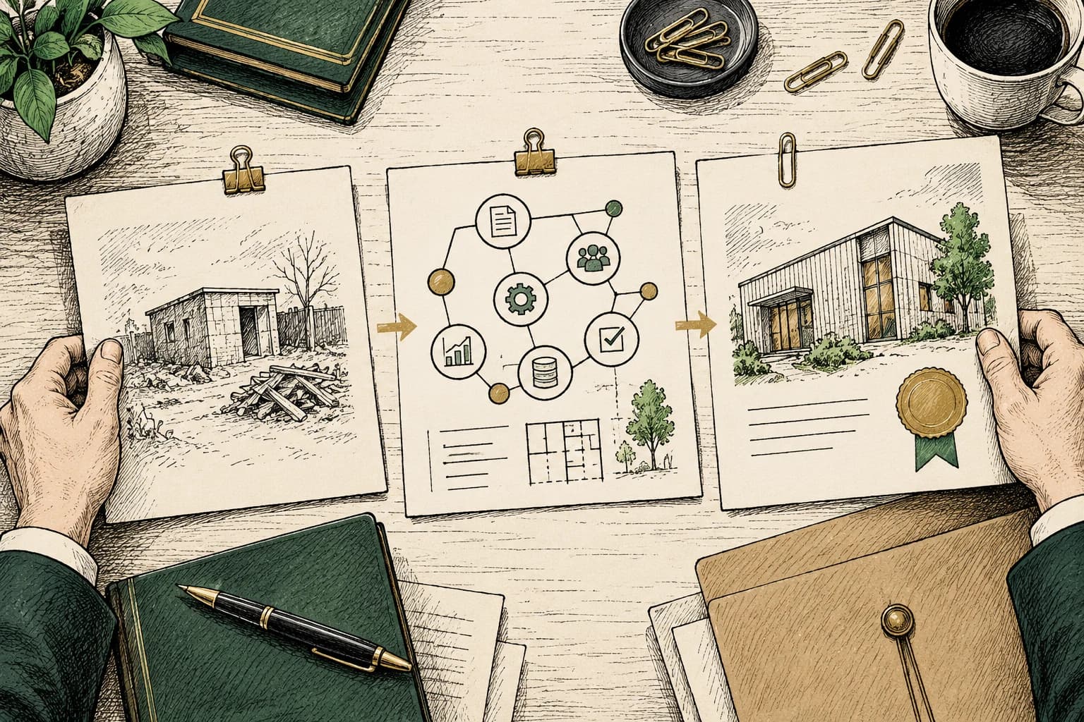 Project evidence is assembled into a reviewed case study.